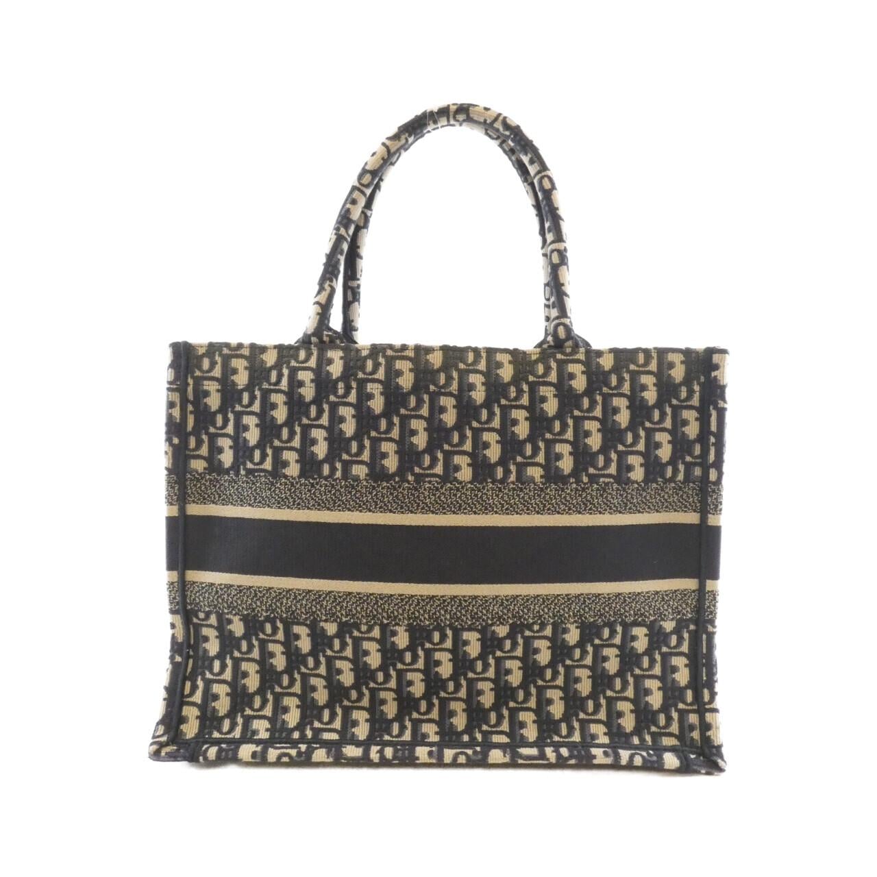 DIOR Book Tote M1296ZRIW Tote Canvas Blue Canvas - Thumbnail 2