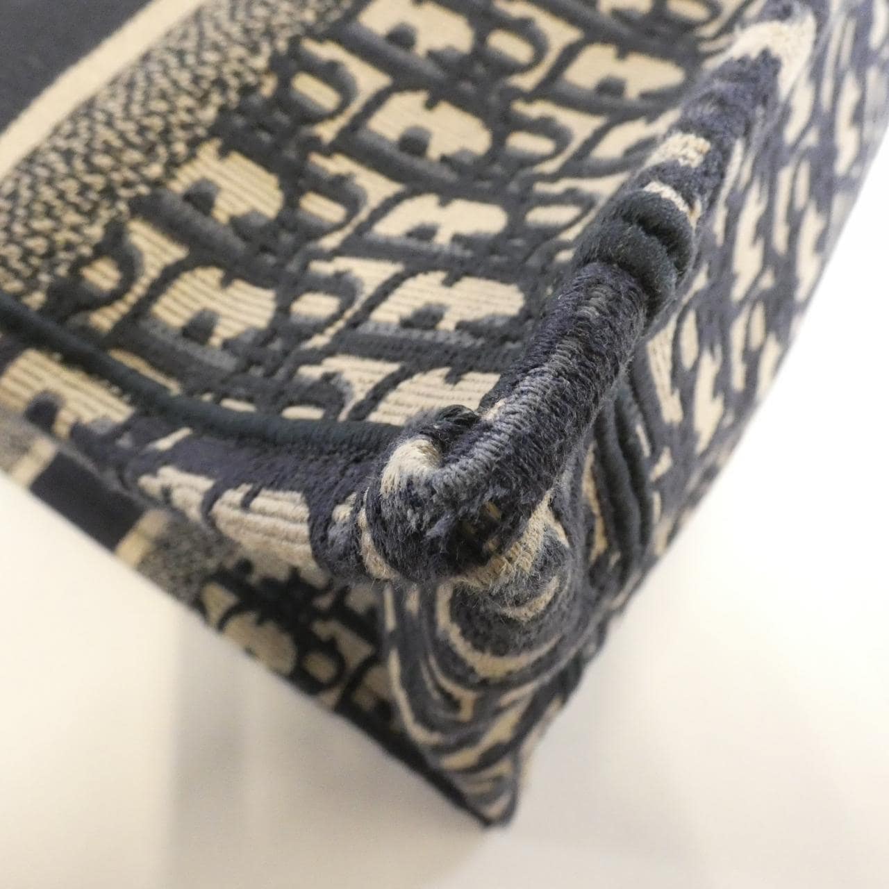 DIOR Book Tote M1296ZRIW Tote Canvas Blue Canvas - Thumbnail 3