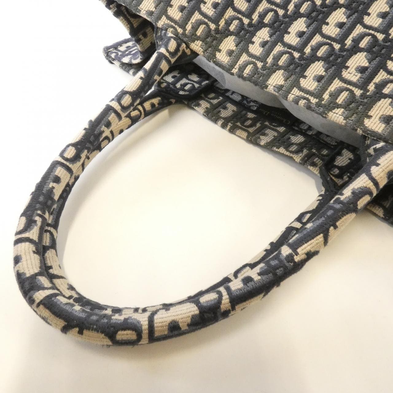 DIOR Book Tote M1296ZRIW Tote Canvas Blue Canvas - Thumbnail 5