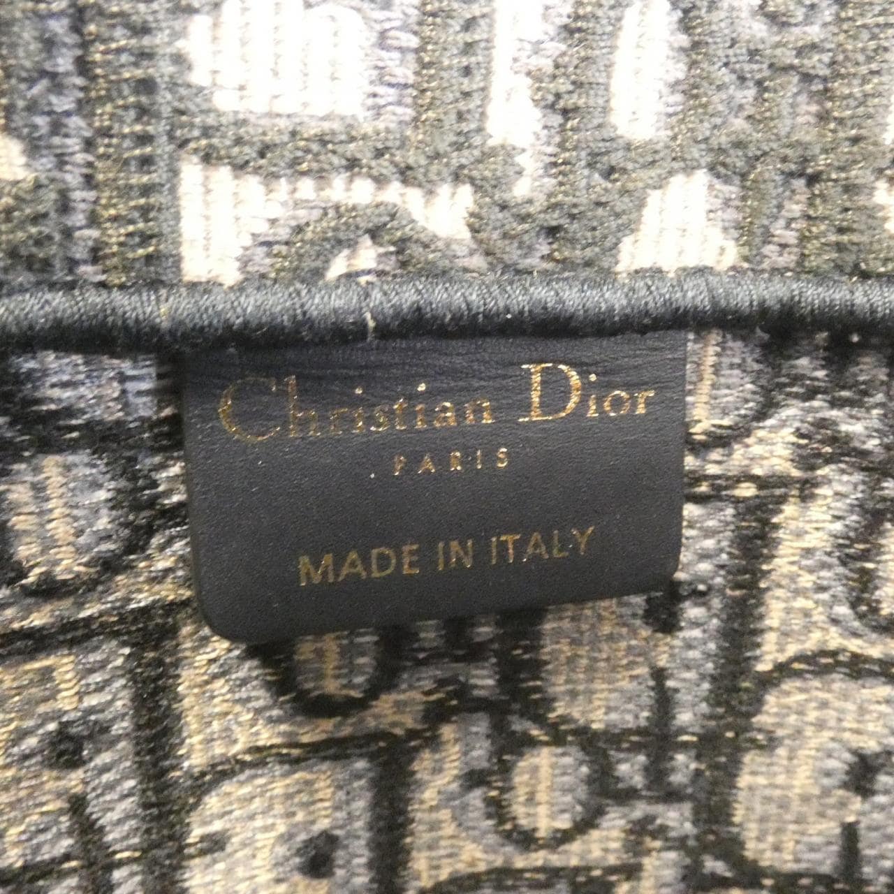 DIOR Book Tote M1296ZRIW Tote Canvas Blue Canvas - Thumbnail 7