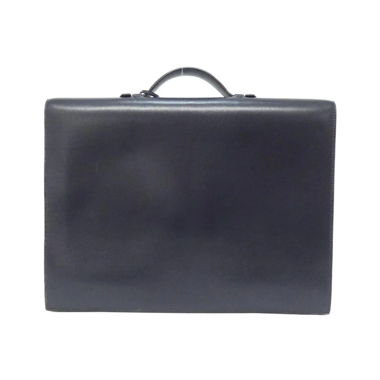 HERMES Handbag Box Calf Blue Box Calf Leather - Thumbnail 2