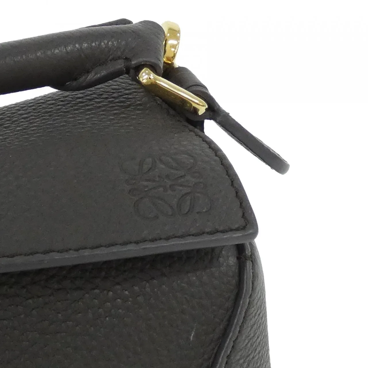 LOEWE Puzzle A510P88X16 Handbag Black Rank A - Thumbnail 4