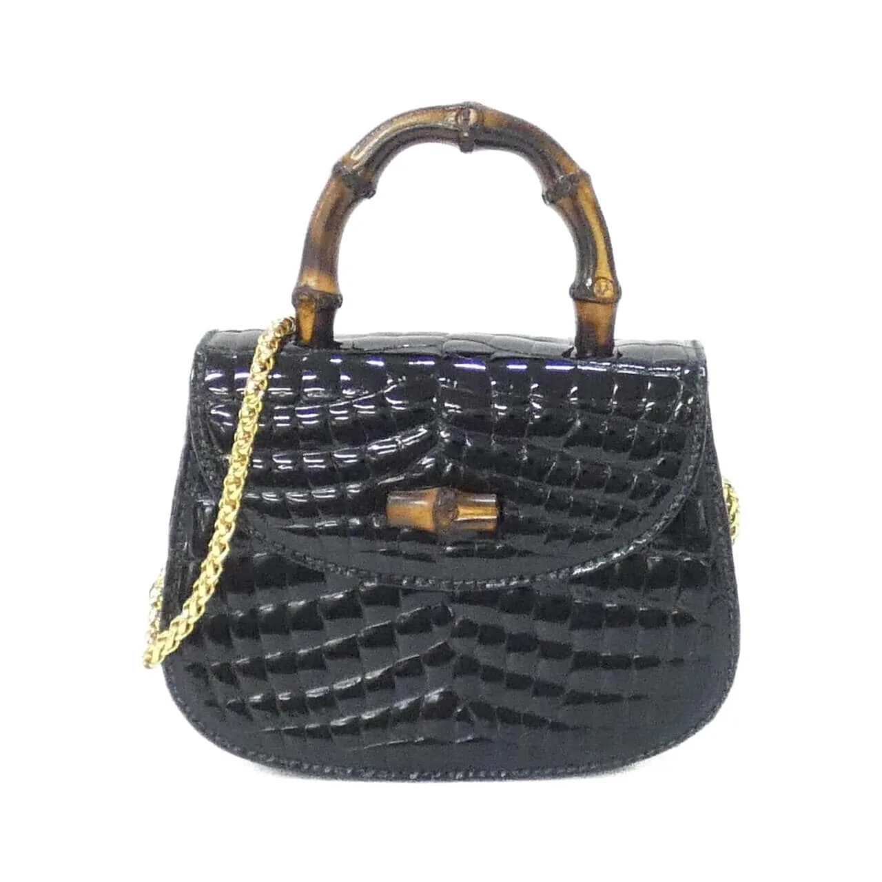 GUCCI 005 781 0259 Handbag Crocodile