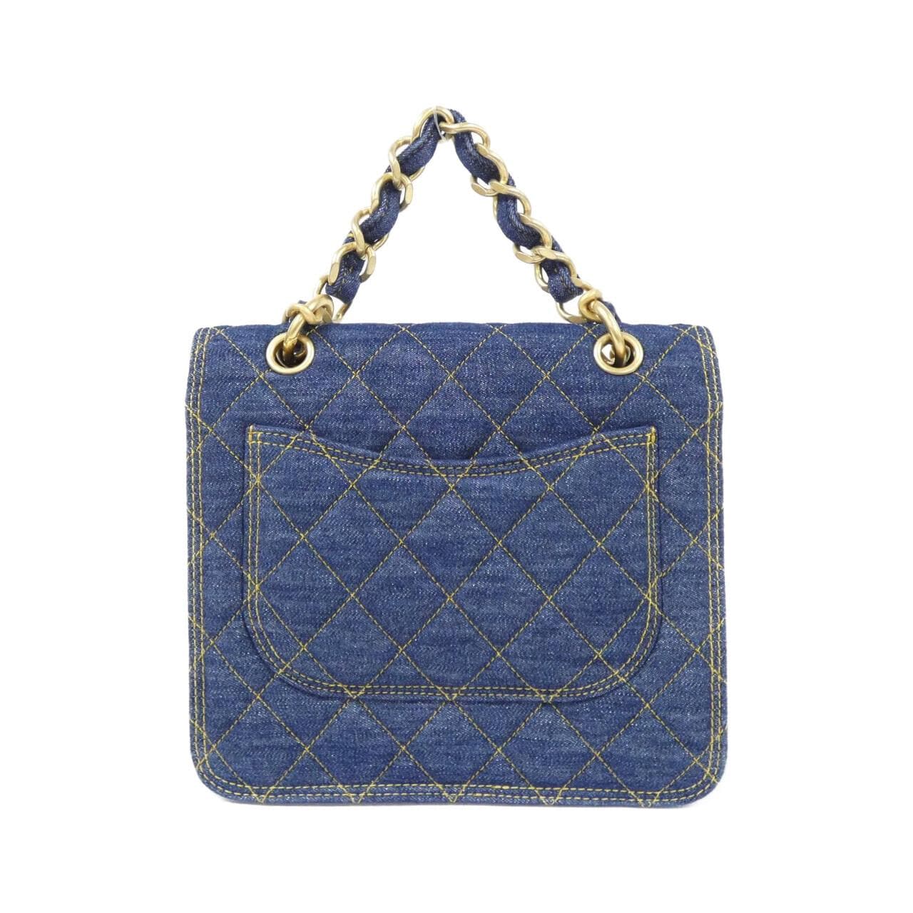 CHANEL Chanel 22 AS3932 Handbag Denim 藍色 牛仔布 中古品A - 縮圖 2