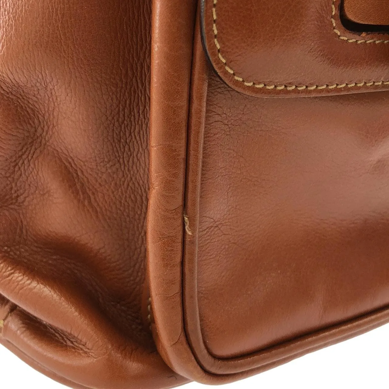 GUCCI 003 2058 Backpack Leather 棕色 皮革 中古品A - 縮圖 6