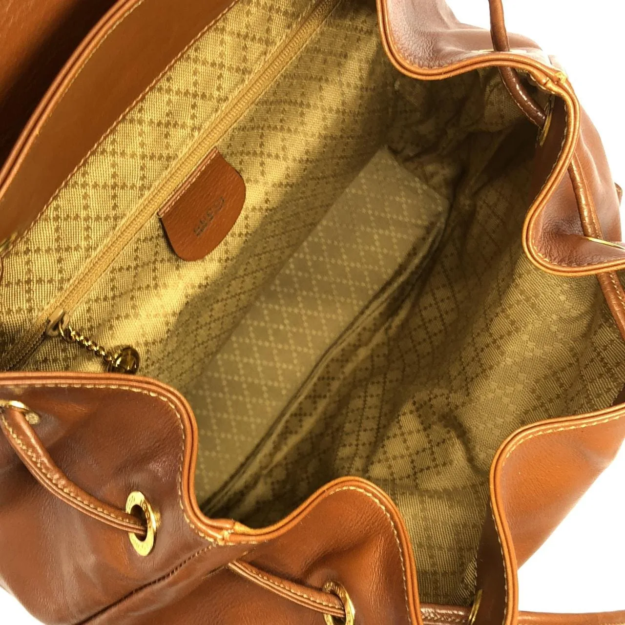 GUCCI 003 2058 Backpack Leather 棕色 皮革 中古品A - 縮圖 9