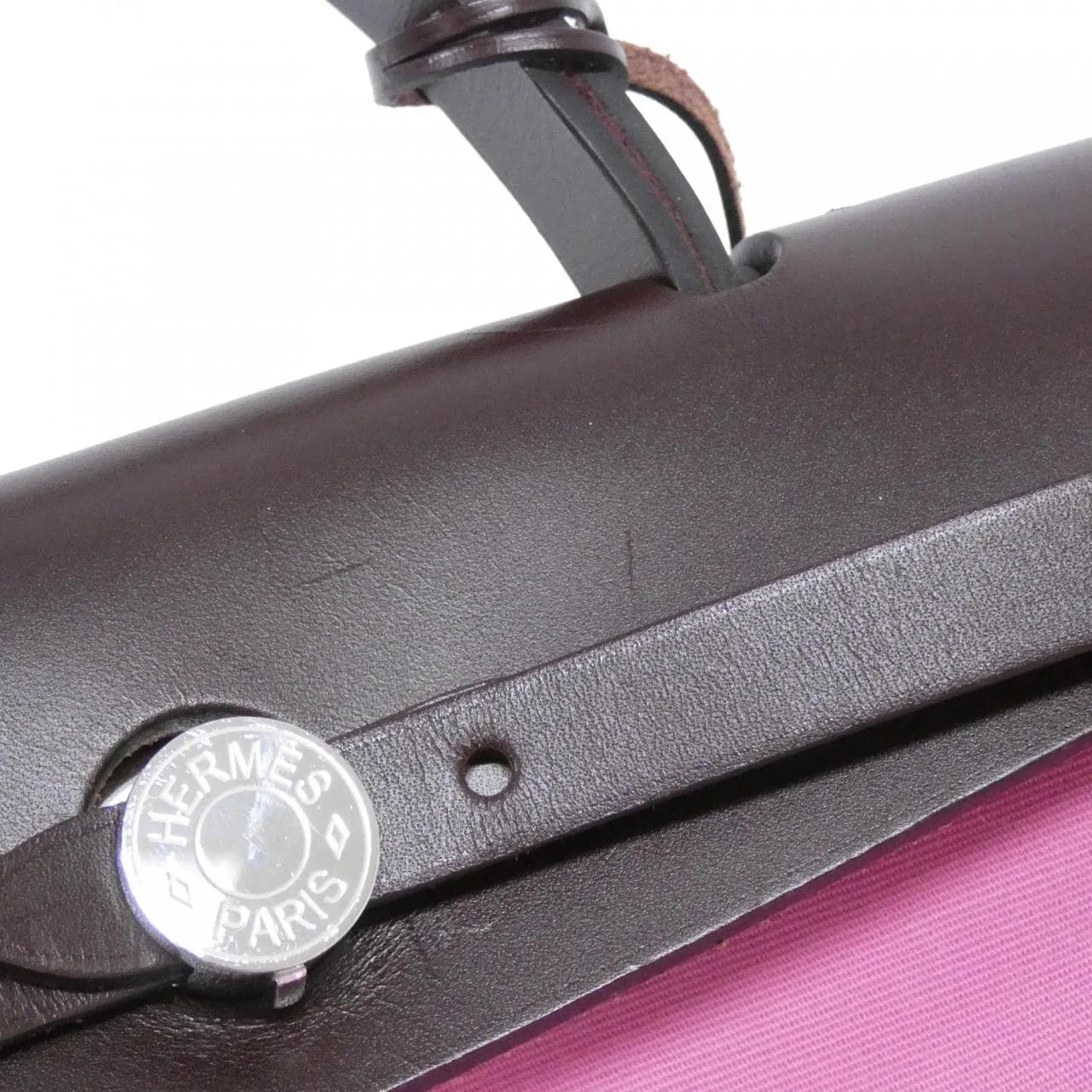 HERMES Herbag 082268CK Handbag Rouge 中古品A - 縮圖 5