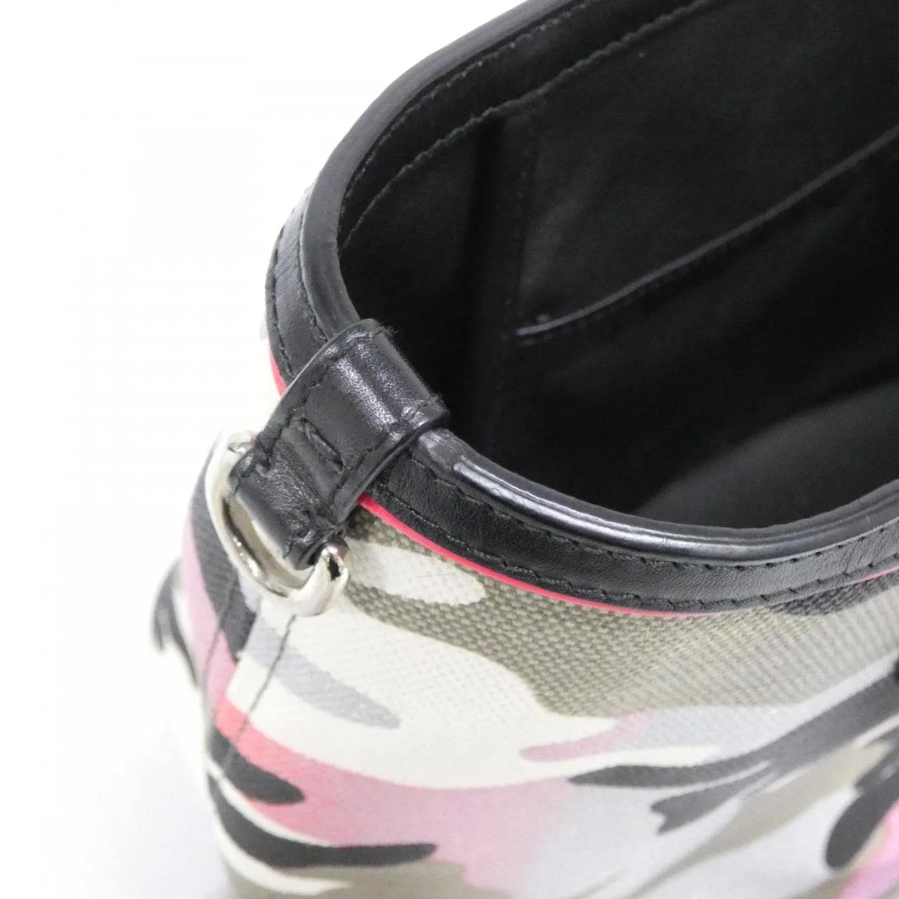 DIOR M0170PTPI Handbag Canvas 黑色 帆布 中古品A - 縮圖 10