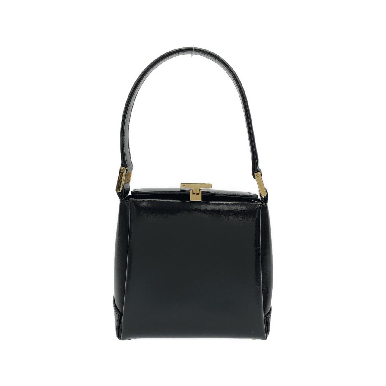 GUCCI 007 0286 Handbag Leather Black