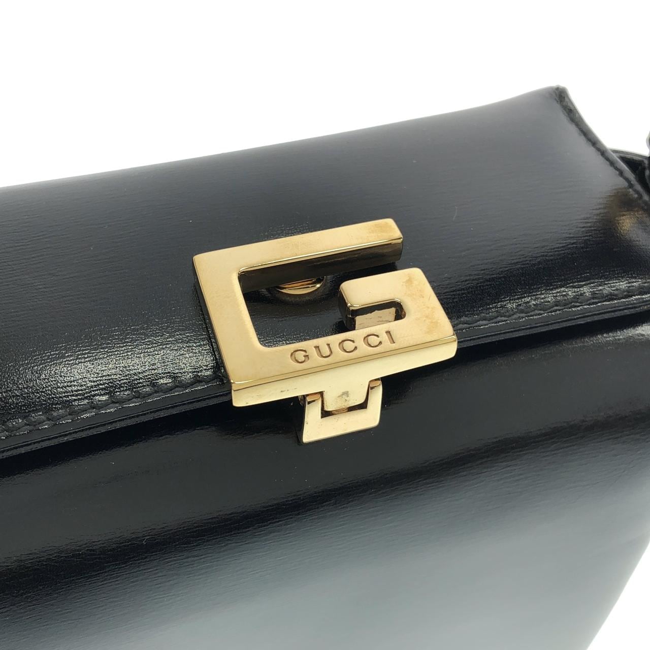GUCCI 007 0286 Handbag Leather 黑色 皮革 - 縮圖 5