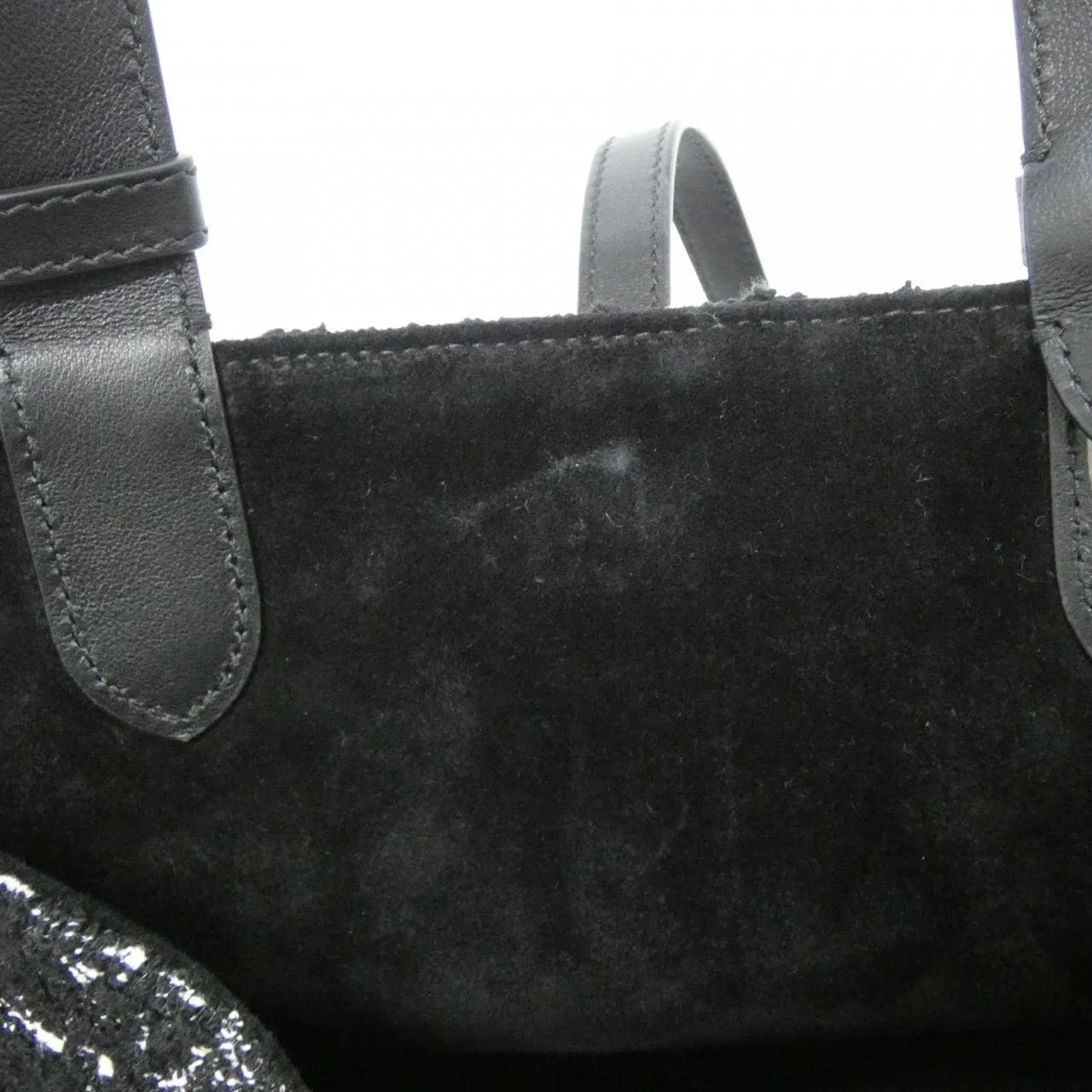 DIOR M28210TKV Handbag Tweed 黑色 粗花呢 - 縮圖 8