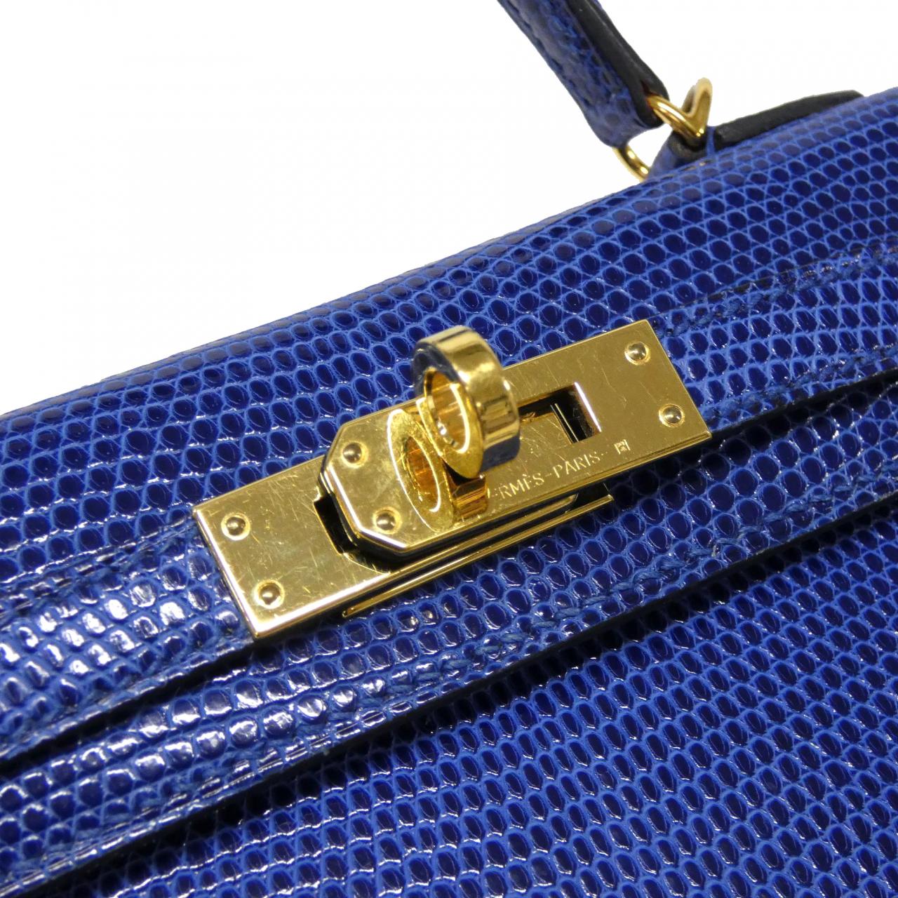 HERMES HERMÈS Kelly 078974CC Bag 藍色 中古品A - 縮圖 7