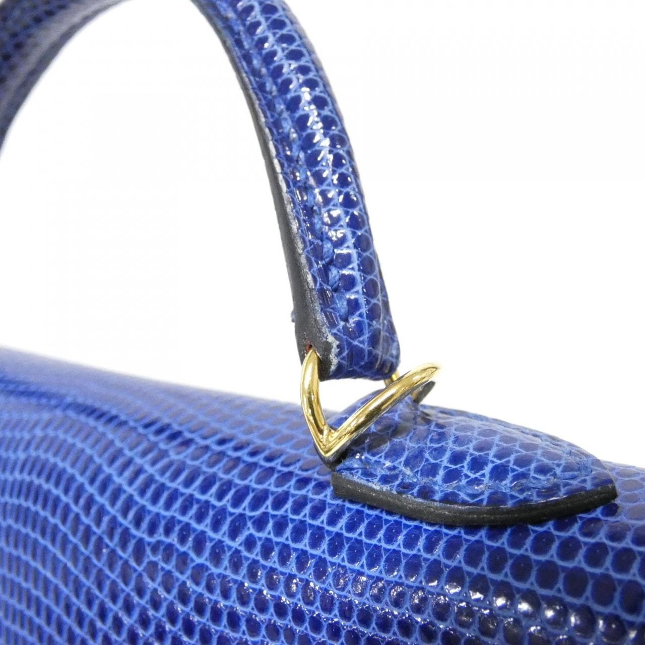 HERMES HERMÈS Kelly 078974CC Bag 藍色 中古品A - 縮圖 8