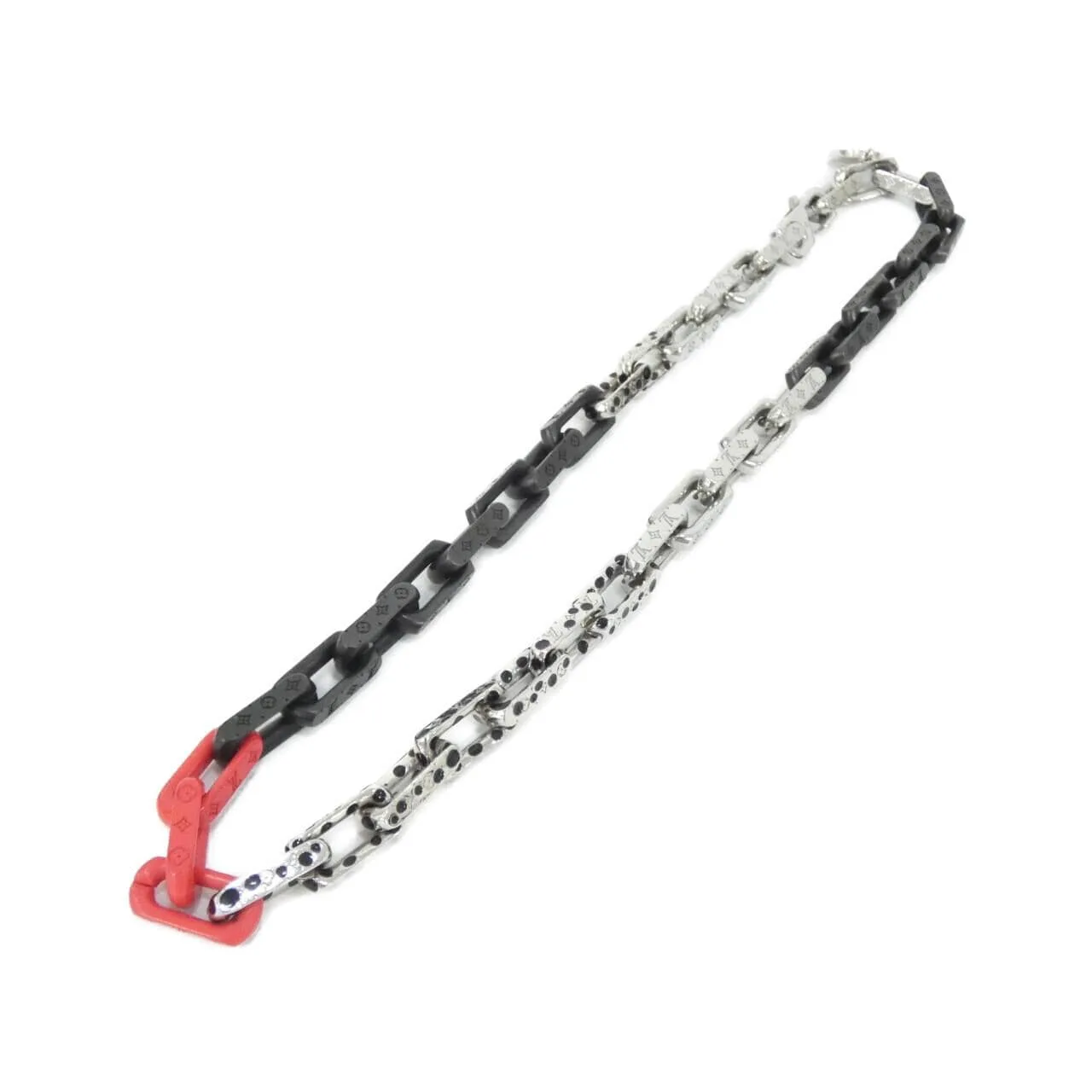 LOUIS VUITTON M01087 Accessories Monogram 黑色 Monogram 中古品A - 縮圖 2