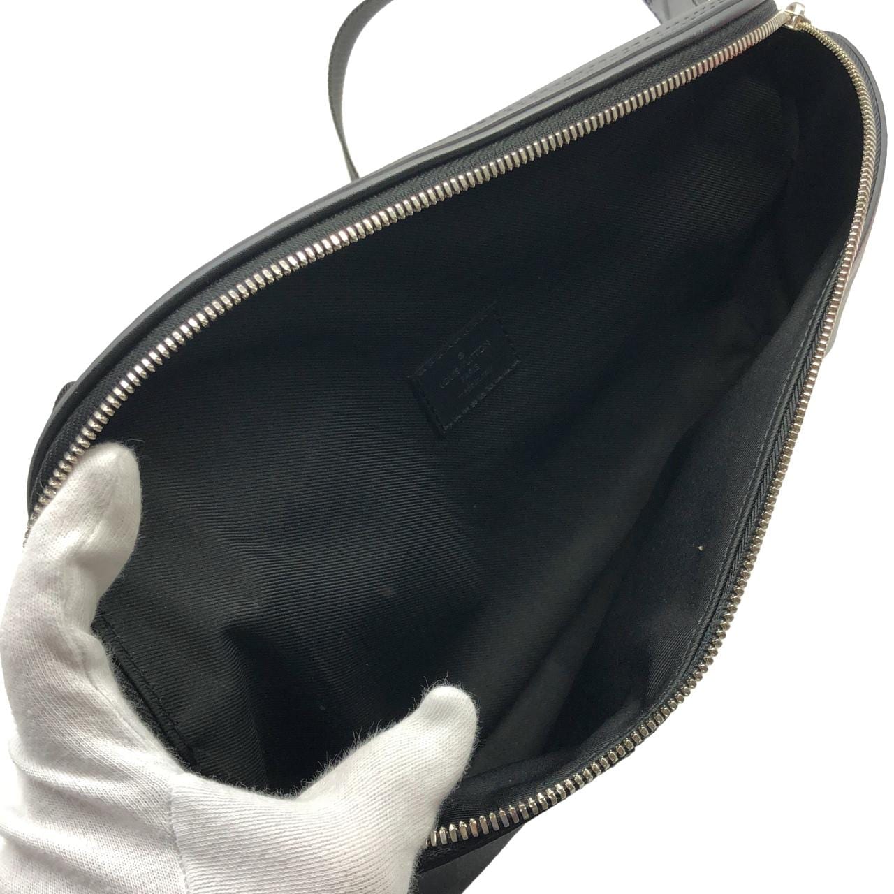 LOUIS VUITTON Bum Bag M56610 Shoulder Bag Damier 黑色 Damier 中古品B - 縮圖 8