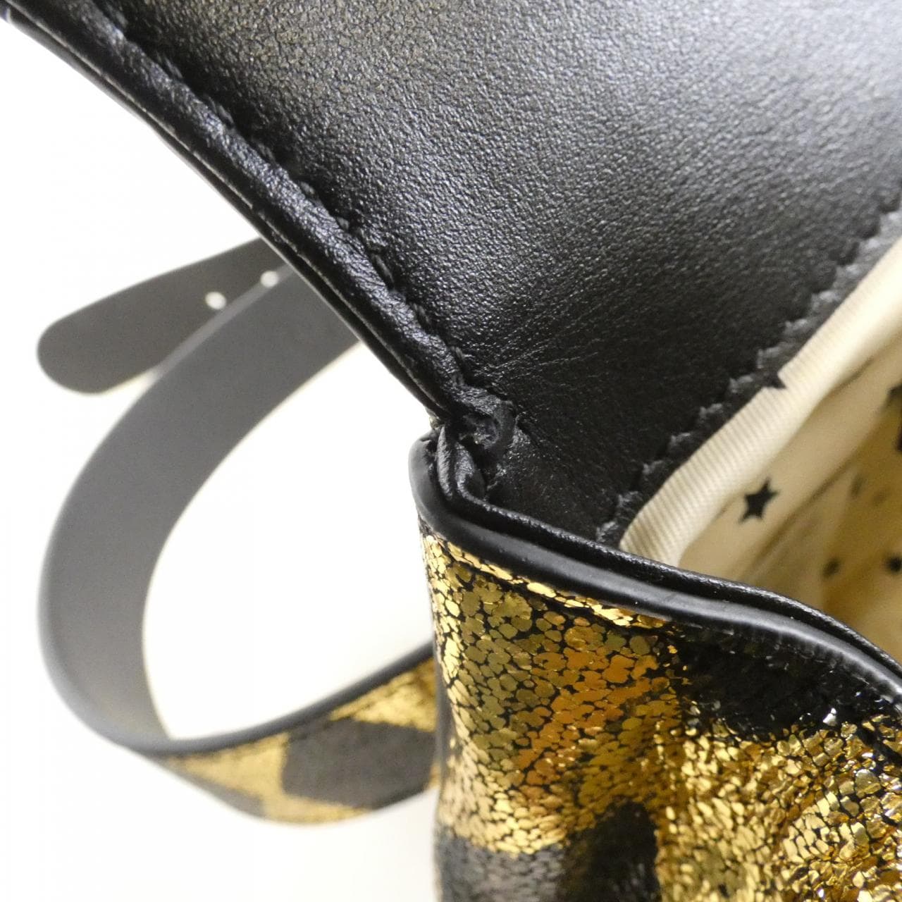 GUCCI 605112 Belt Bag Leather 黑色 皮革 中古品A - 縮圖 5