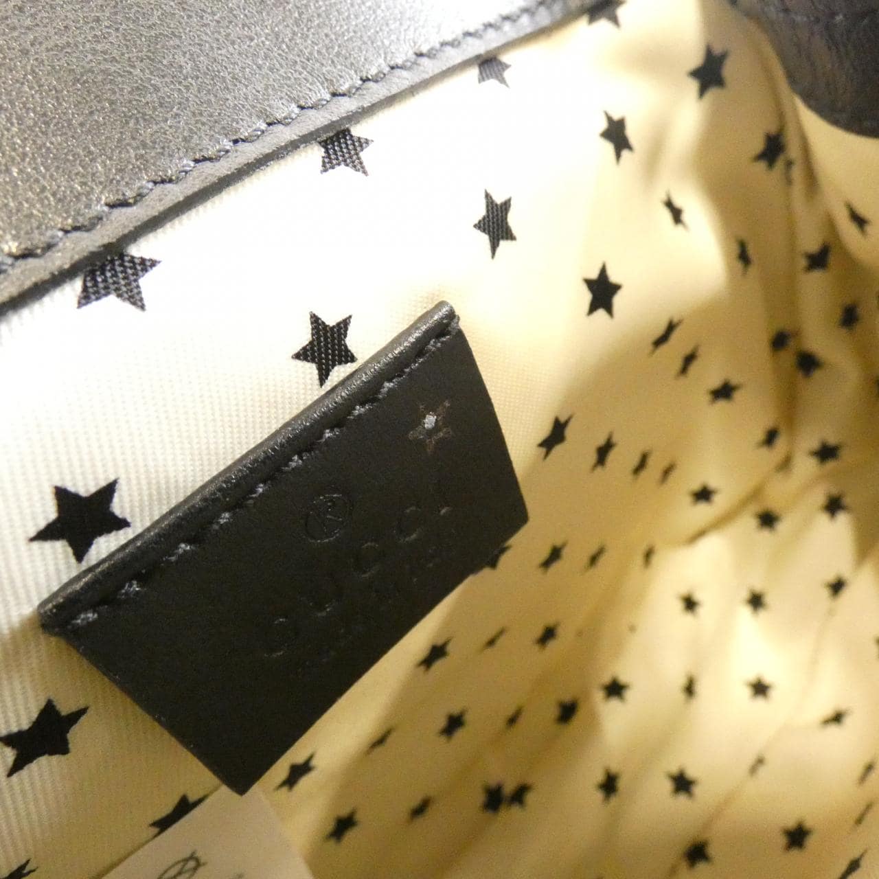 GUCCI 605112 Belt Bag Leather 黑色 皮革 中古品A - 縮圖 6