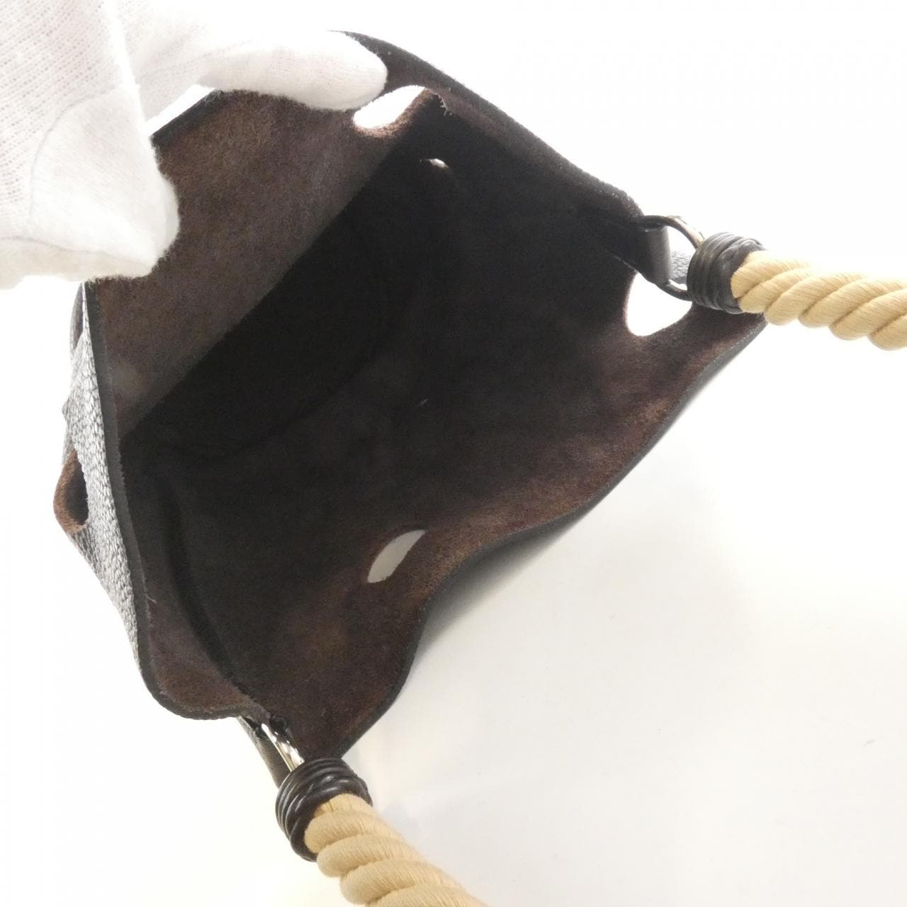 HERMES 044729CK Shoulder Clemence 黑色 Clemence 皮 中古品B - 縮圖 6