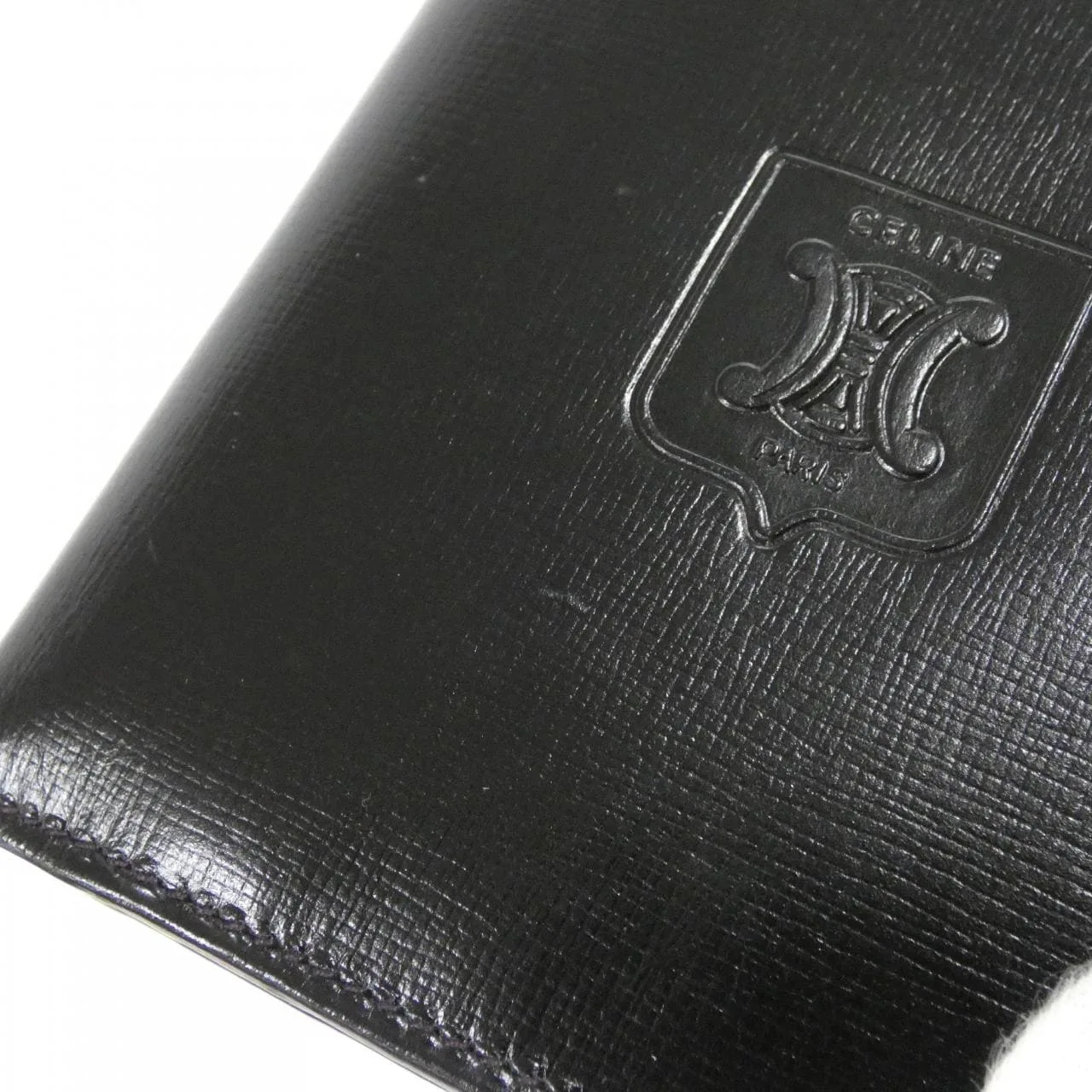 CELINE Wallet Leather Black Leather Rank A - Thumbnail 3