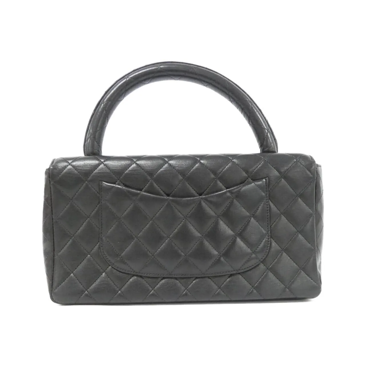 CHANEL Handbag Lambskin 黑色 羊皮 中古品B - 縮圖 2