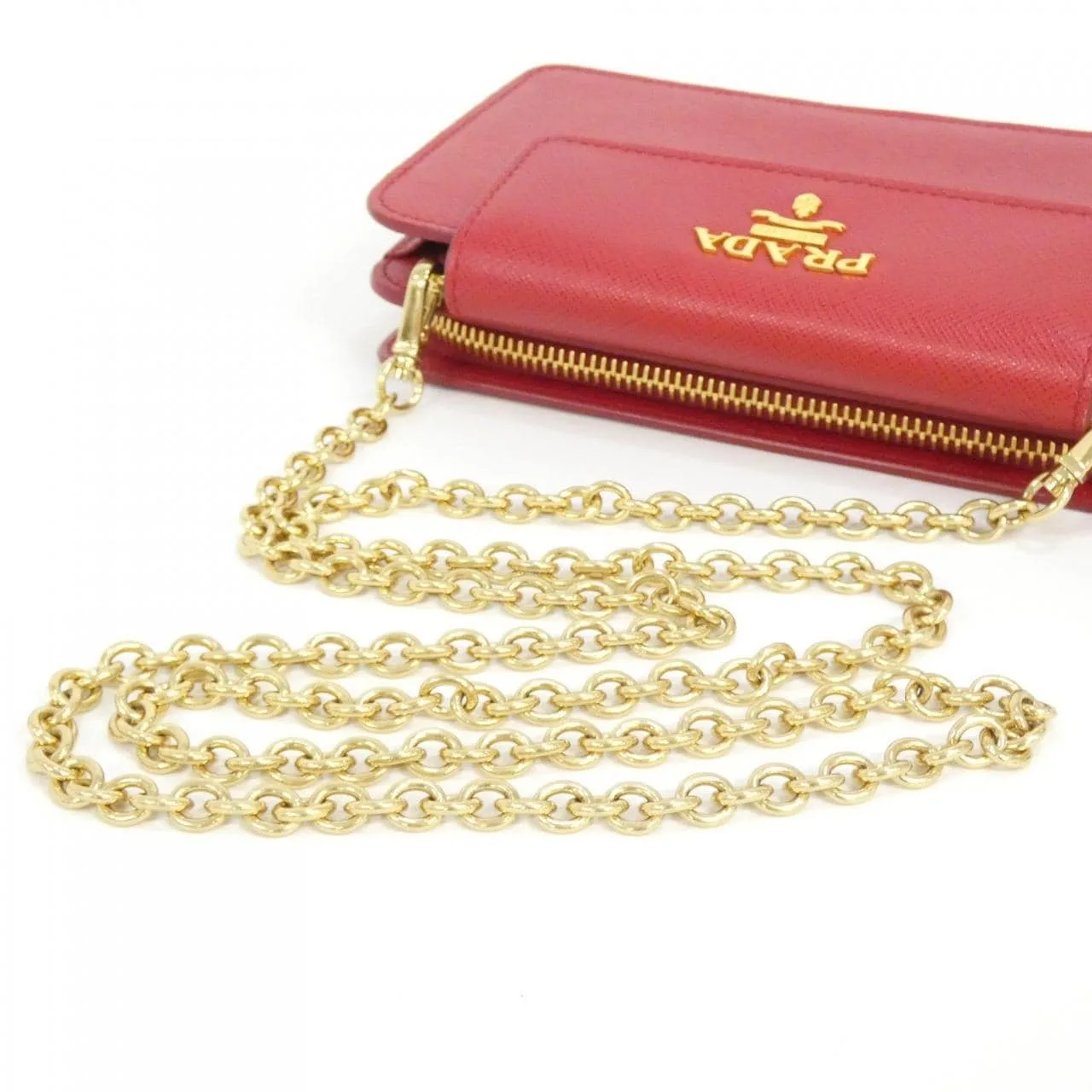 PRADA 1ZH048 Wallet 黑色 中古品A - 縮圖 5