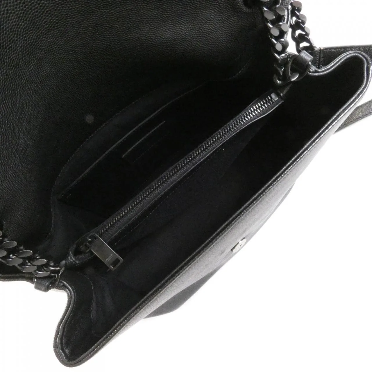 SAINT LAURENT 574106 DMEOU Handbag Black Rank B - Thumbnail 9