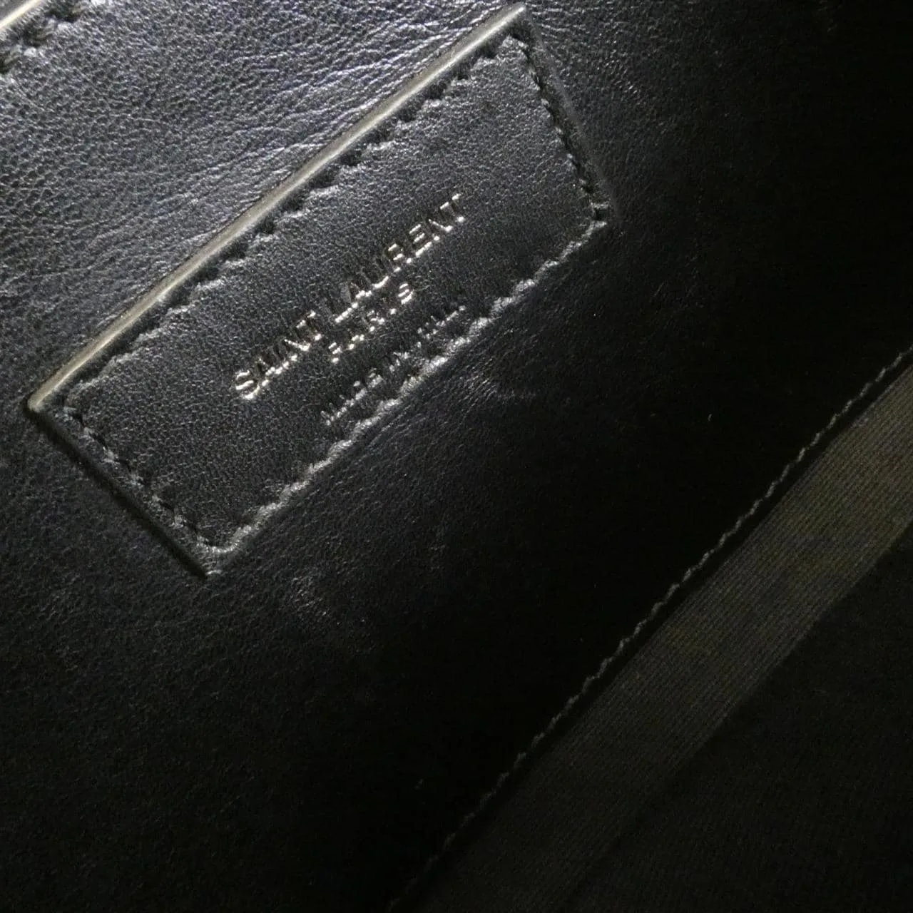 SAINT LAURENT 574106 DMEOU Handbag Black Rank B - Thumbnail 10