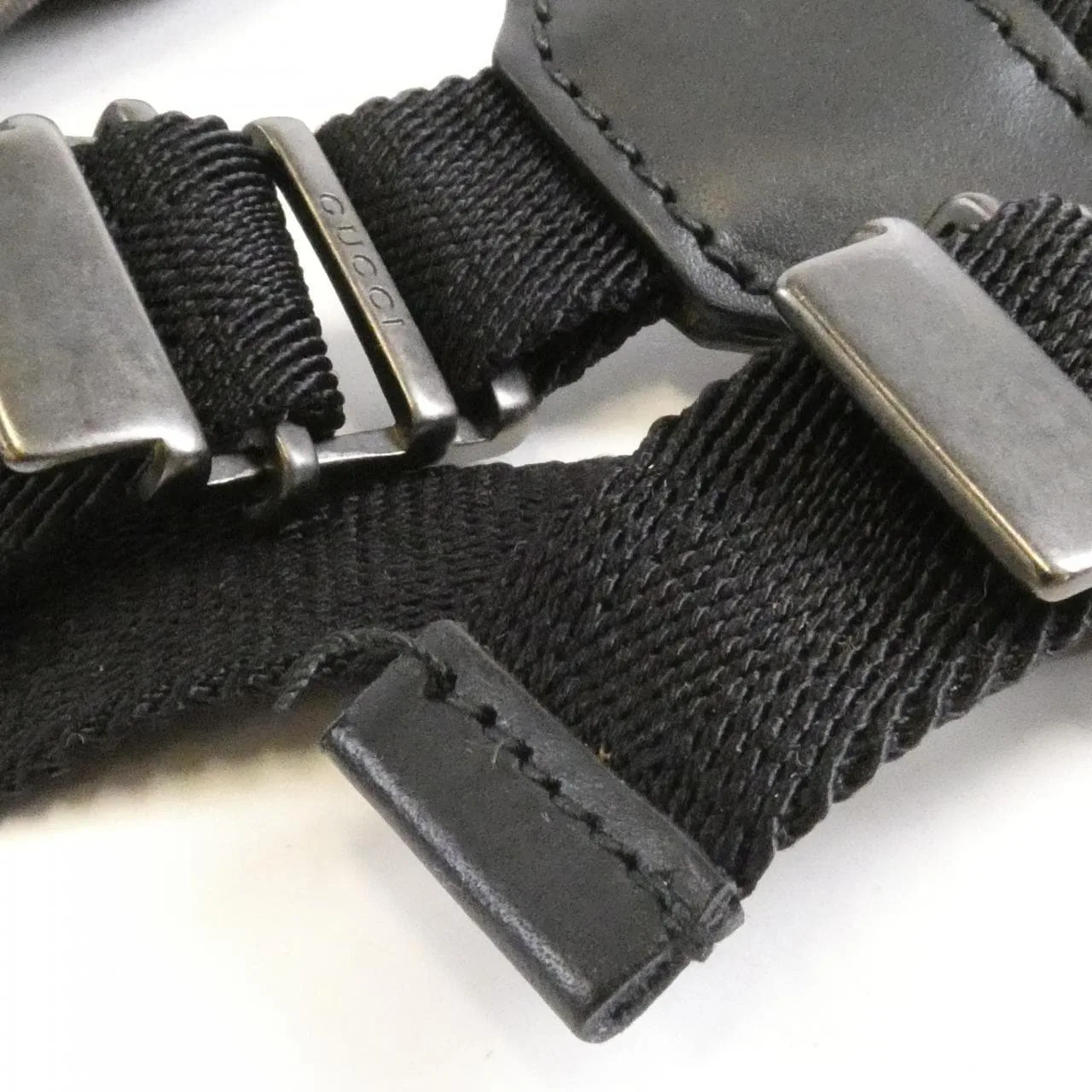 GUCCI 353476 KNS4R Backpack Nylon Black Nylon - Thumbnail 7