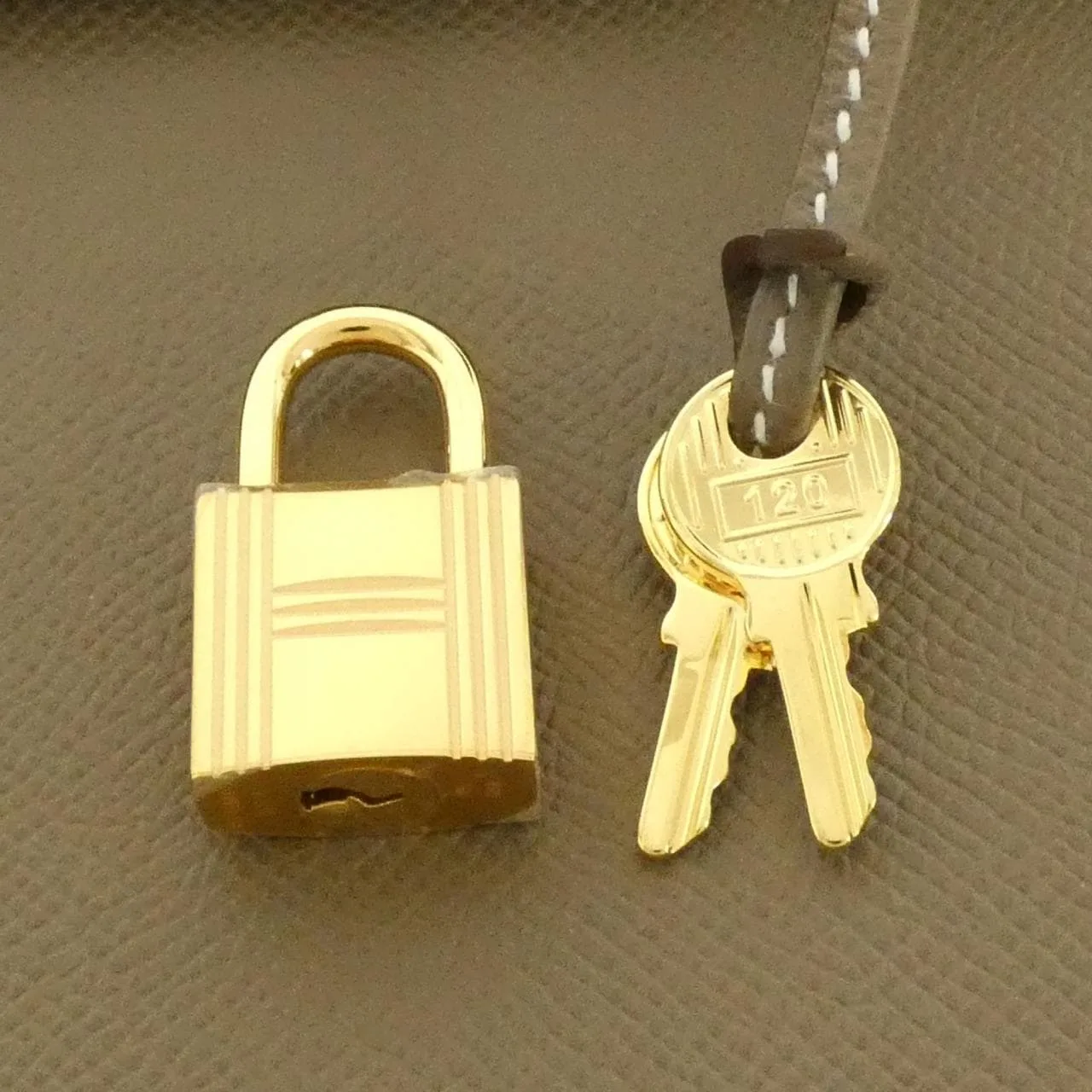 HERMES Birkin 041701CC Handbag Epsom Etoupe Epsom Leather Rank A - Thumbnail 5