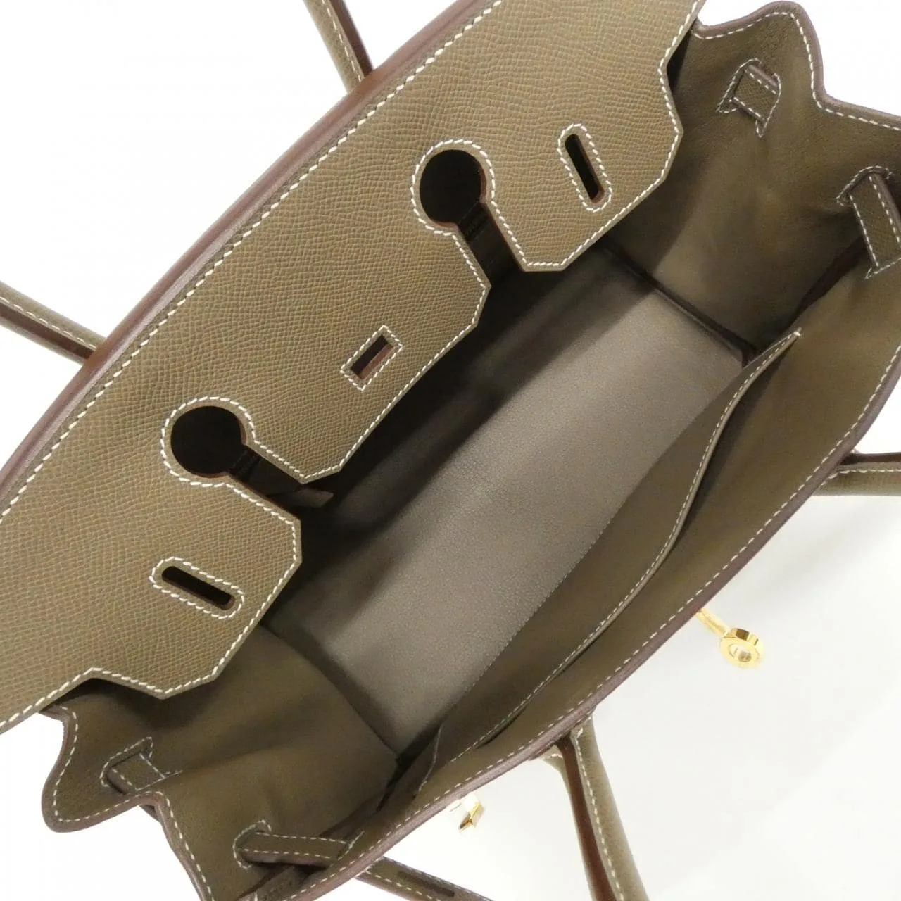 HERMES Birkin 041701CC Handbag Epsom Etoupe Epsom Leather Rank A - Thumbnail 7