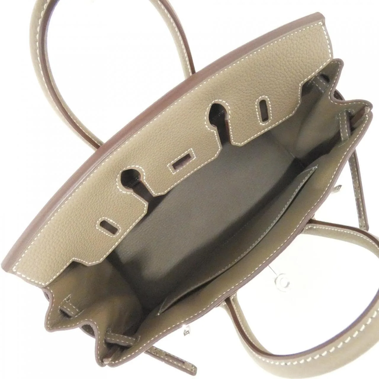 HERMES Birkin 041344CK Handbag Togo Etoupe Togo 牛皮 未使用品 - 縮圖 6