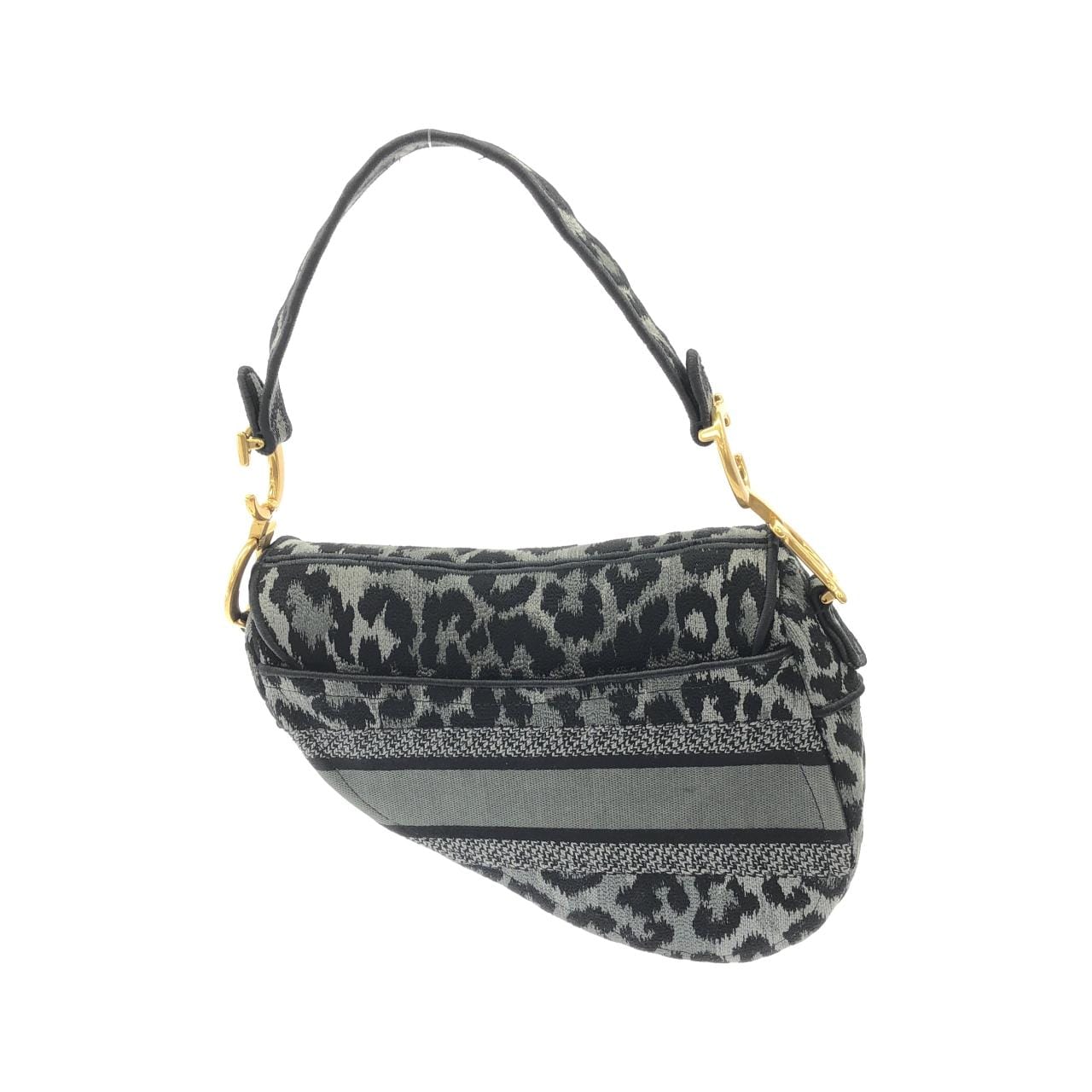 DIOR Saddle M0446CRHM Shoulder Bag Canvas Black Canvas - Thumbnail 2