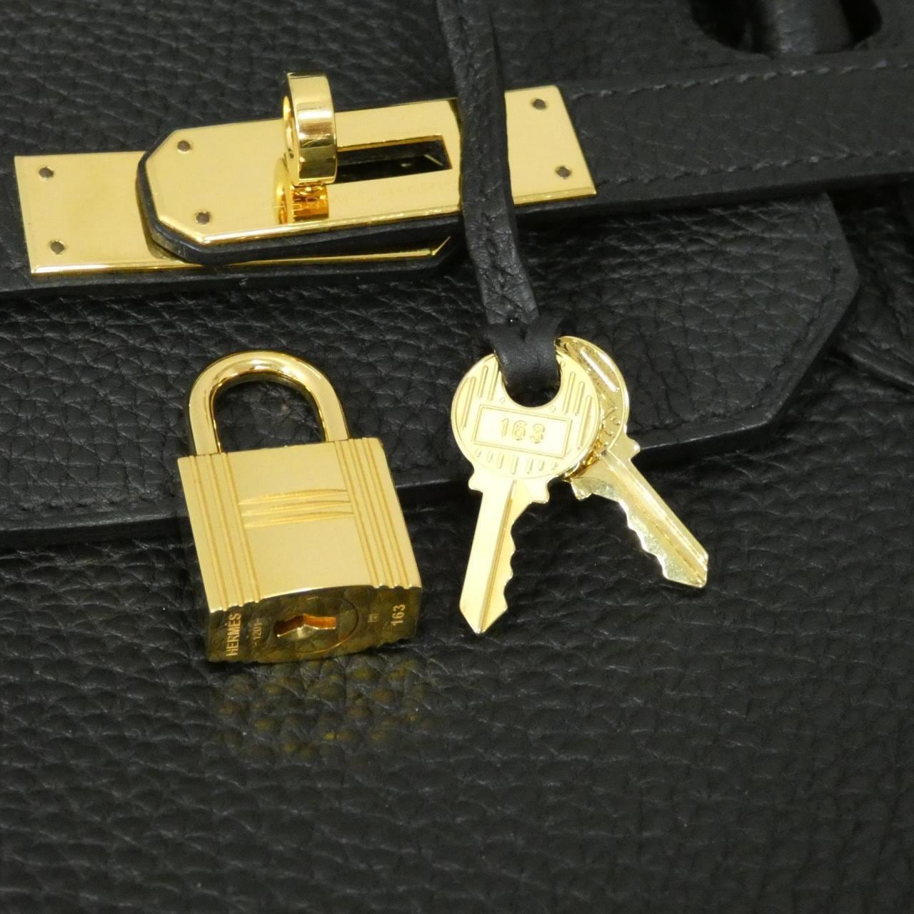 HERMES HERMÈS Birkin 027635CC Bag Togo Black Togo Leather - Thumbnail 6