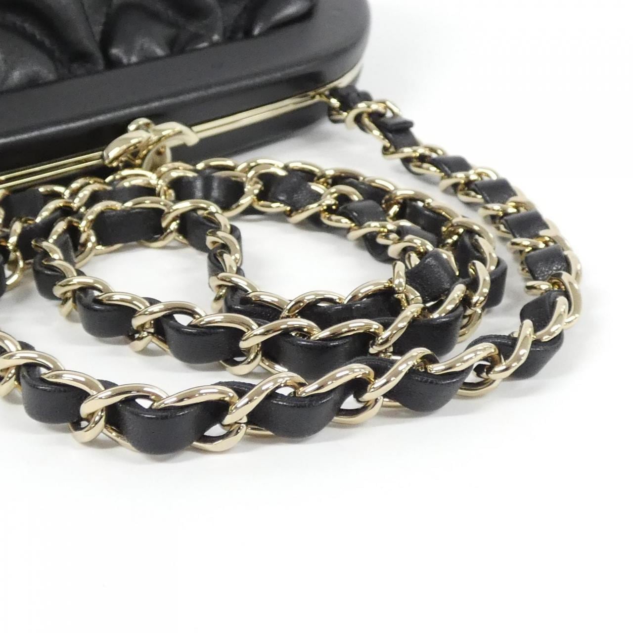 CHANEL AS4717 Shoulder Lambskin 黑色 羊皮 中古品A - 縮圖 6