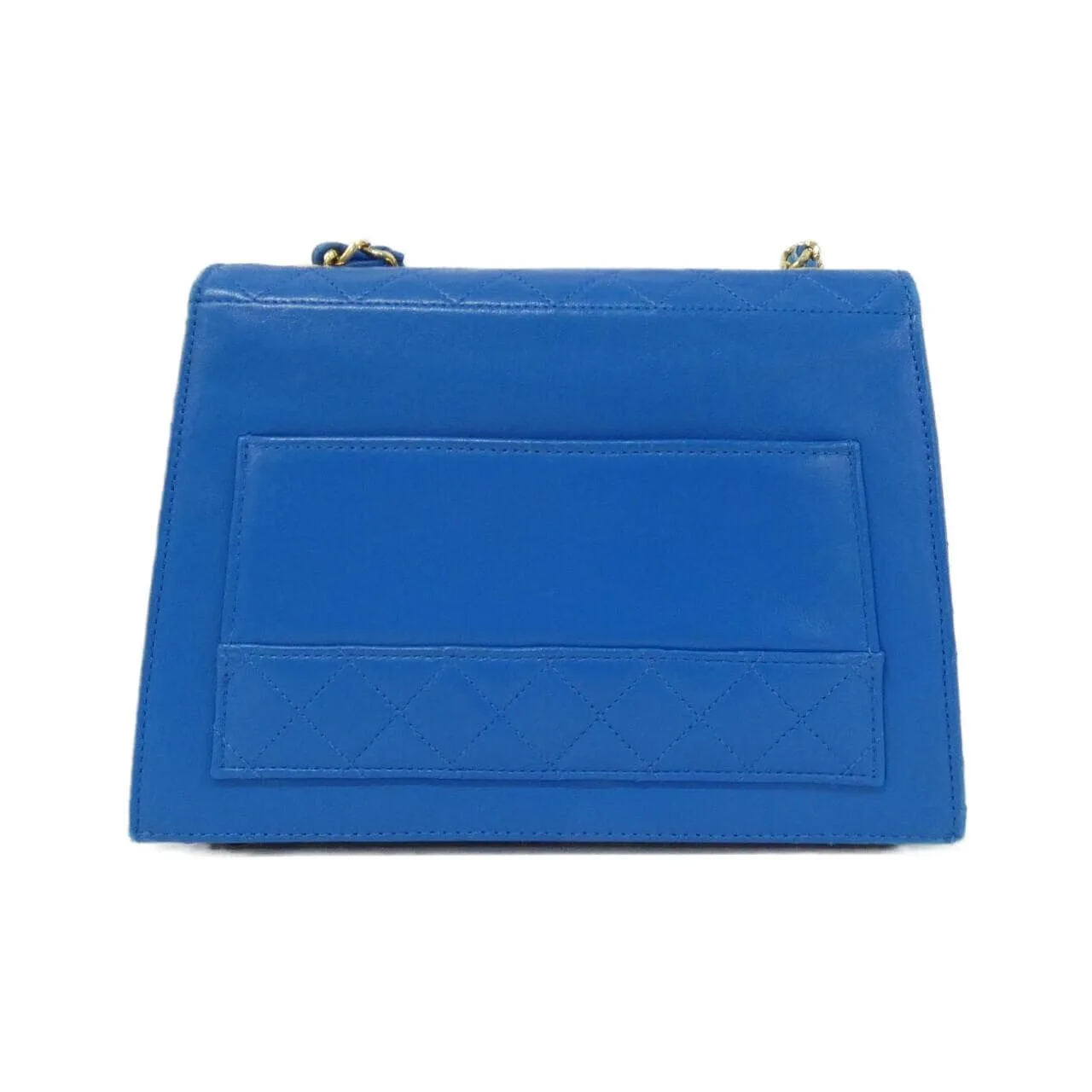 CHANEL Shoulder Lambskin 藍色 羊皮 中古品B - 縮圖 2