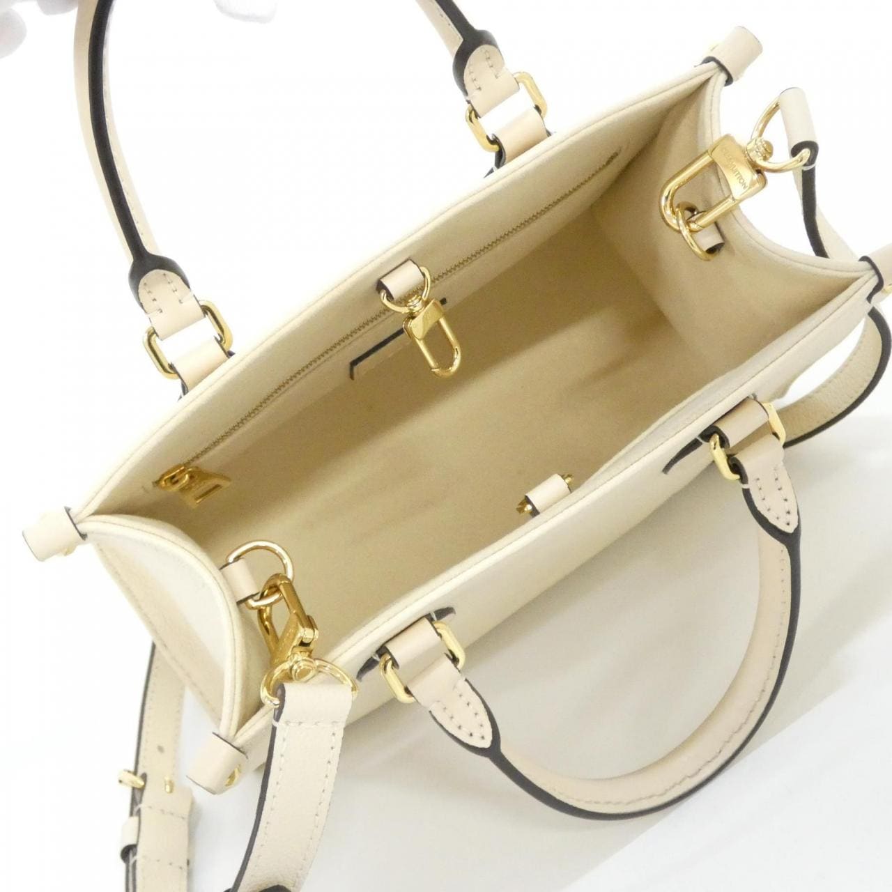 LOUIS VUITTON OnTheGo M46569 Bag Monogram 黑色 Monogram 中古品A - 縮圖 7