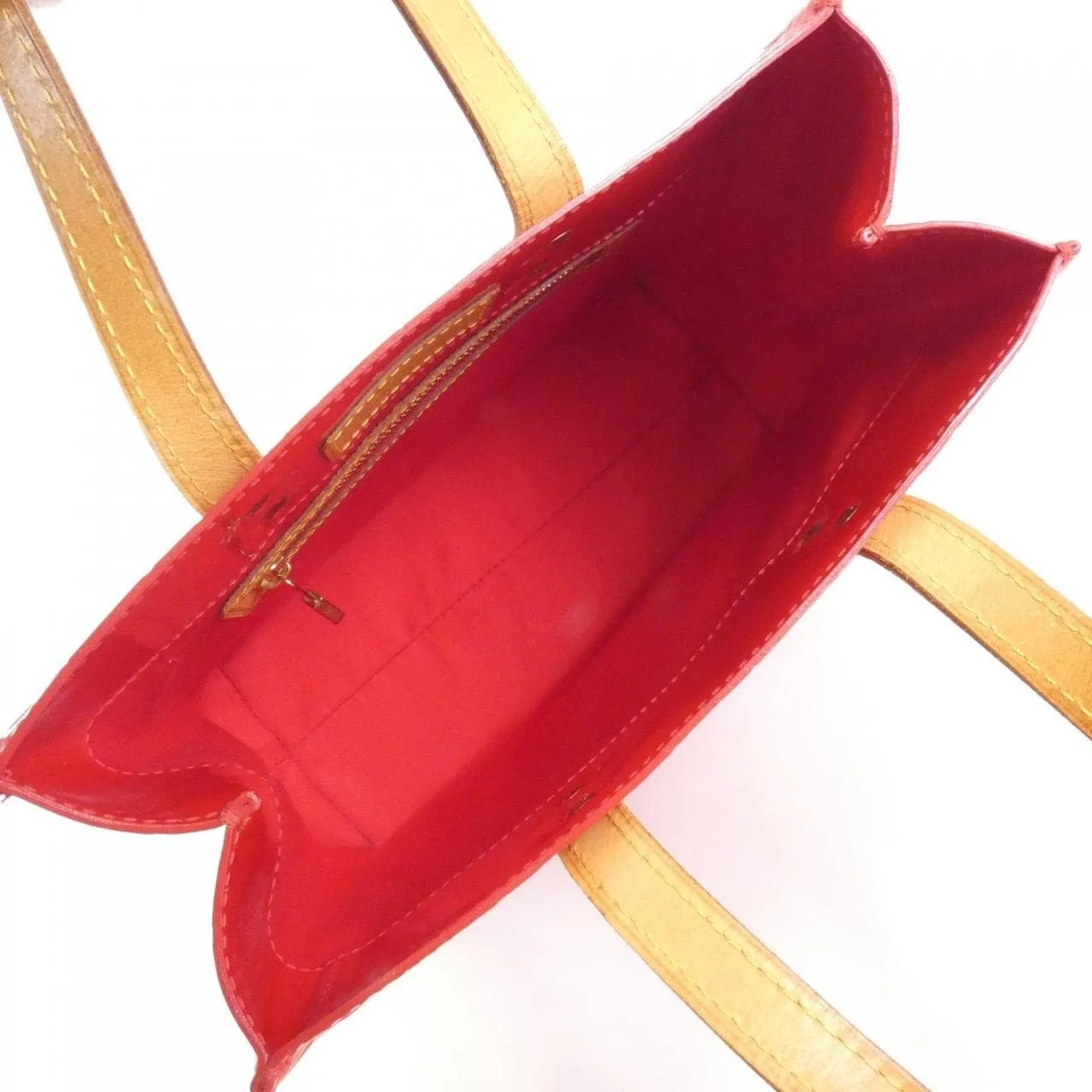 LOUIS VUITTON M91088 手提包 Vernis 漆皮 紅色 Vernis 中古品B - 縮圖 10