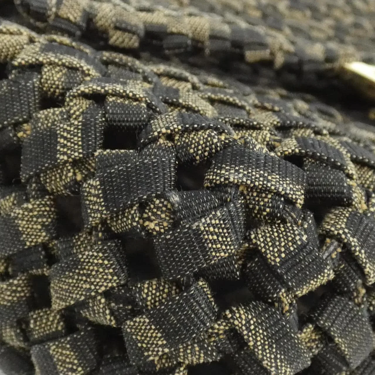 FENDI Baguette 8BR600 ABMR Shoulder Cotton Black Cotton Rank A - Thumbnail 3