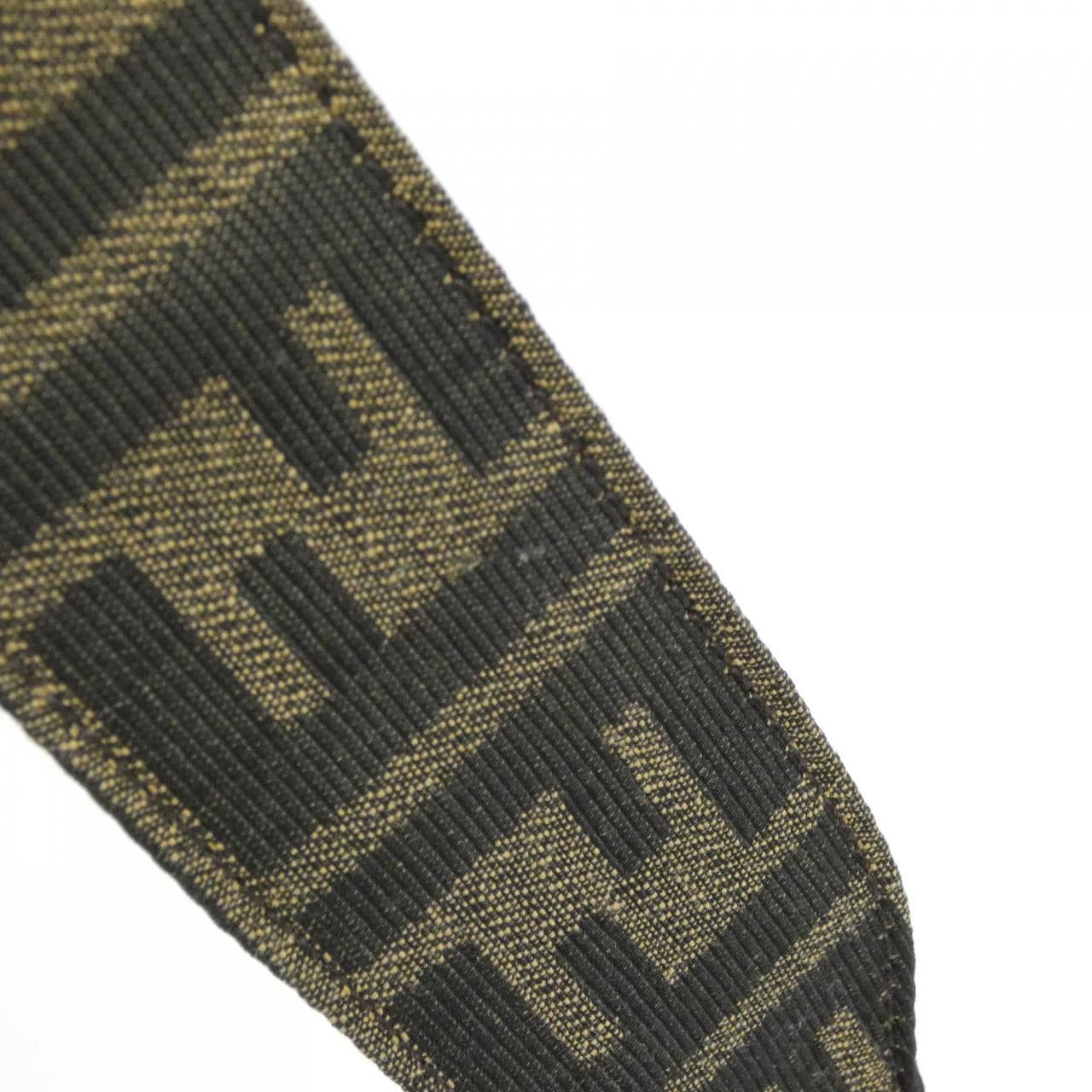 FENDI Baguette 8BR600 ABMR Shoulder Bag Cotton 黑色 Cotton 中古品A - 縮圖 7