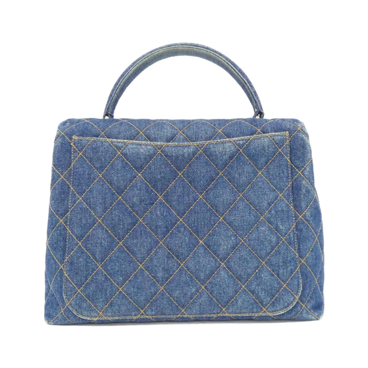 CHANEL Matelasse 12397 Handbag Denim Blue Denim - Thumbnail 2
