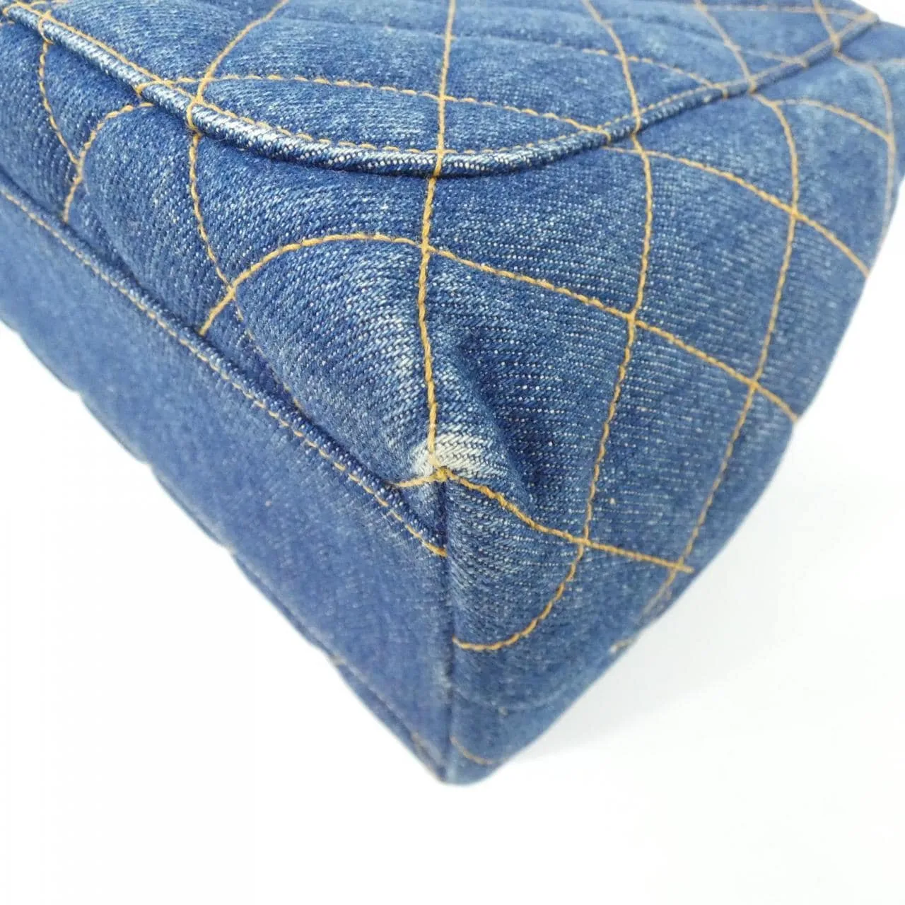 CHANEL Matelasse 12397 Handbag Denim Blue Denim - Thumbnail 3