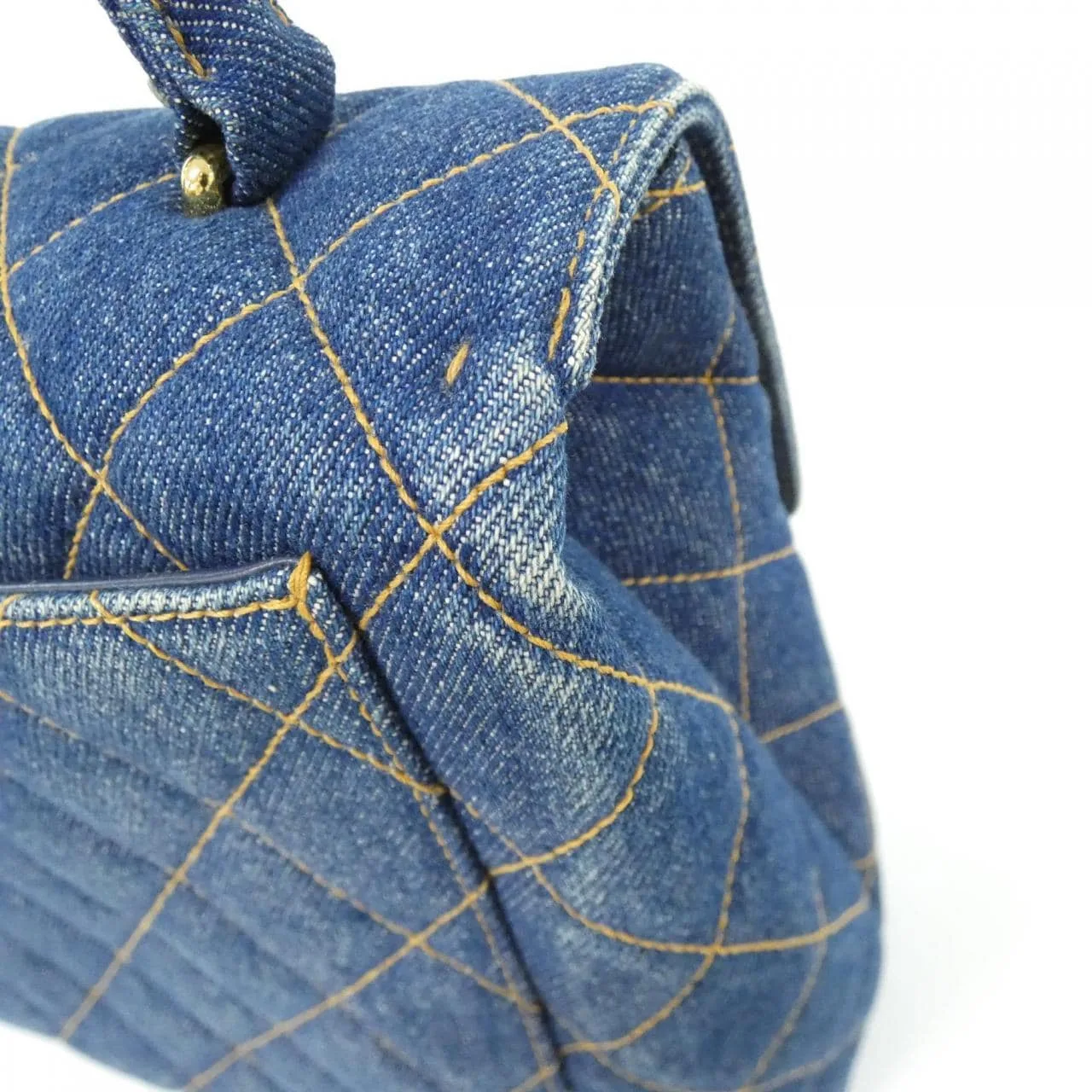 CHANEL Matelasse 12397 Handbag Denim Blue Denim - Thumbnail 4