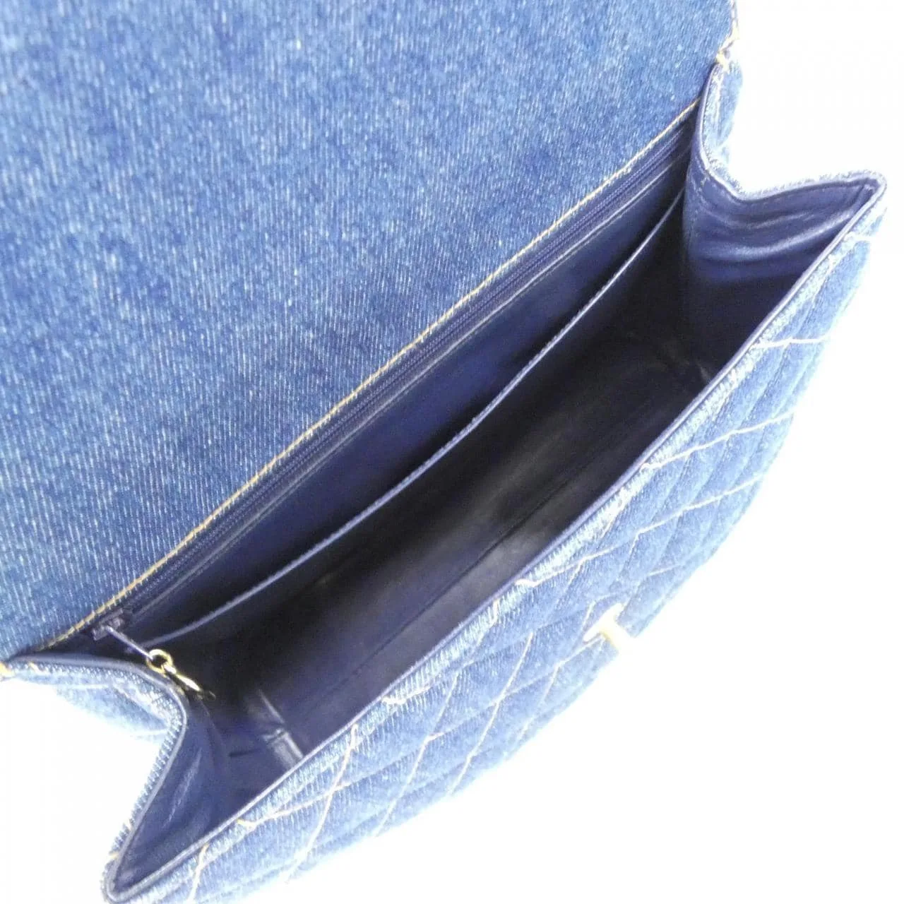 CHANEL Matelasse 12397 Handbag Denim Blue Denim - Thumbnail 6