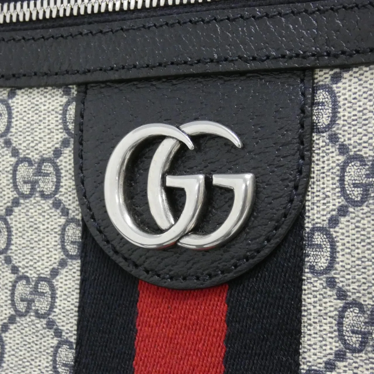 GUCCI Ophidia 547926 96IWN Shoulder Canvas 黑色 帆布 中古品A - 縮圖 4