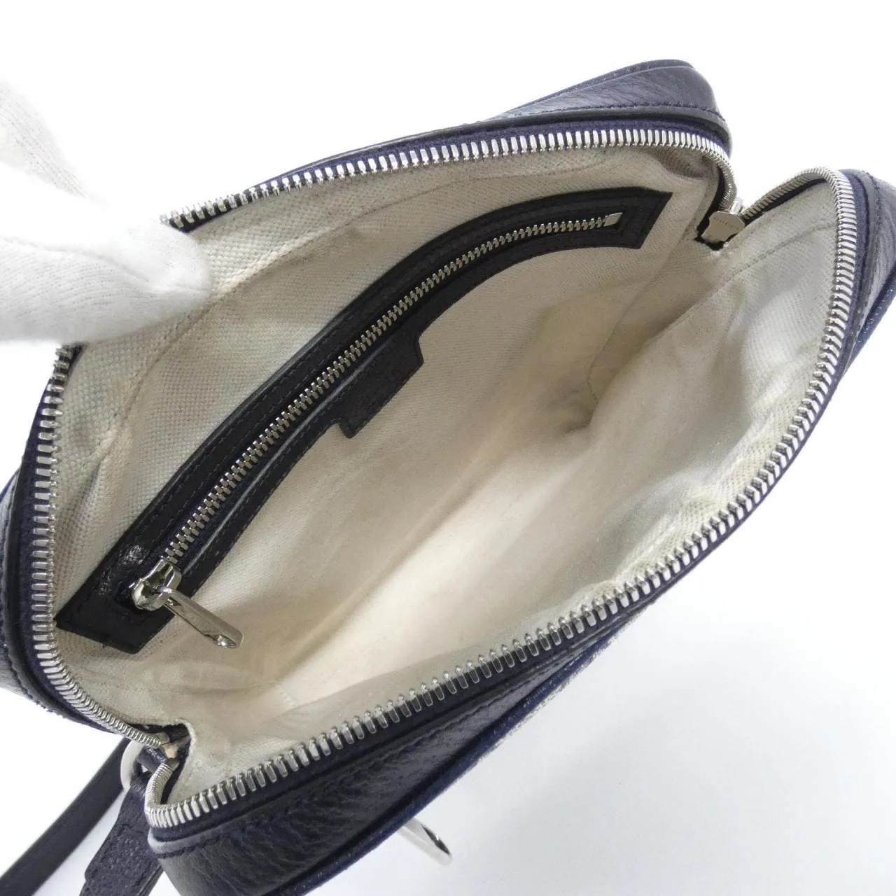 GUCCI Ophidia 547926 96IWN Shoulder Canvas 黑色 帆布 中古品A - 縮圖 9