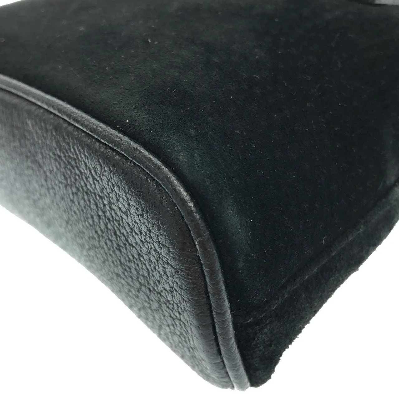 GUCCI 007 2865 Handbag Leather Black Leather Rank A - Thumbnail 2