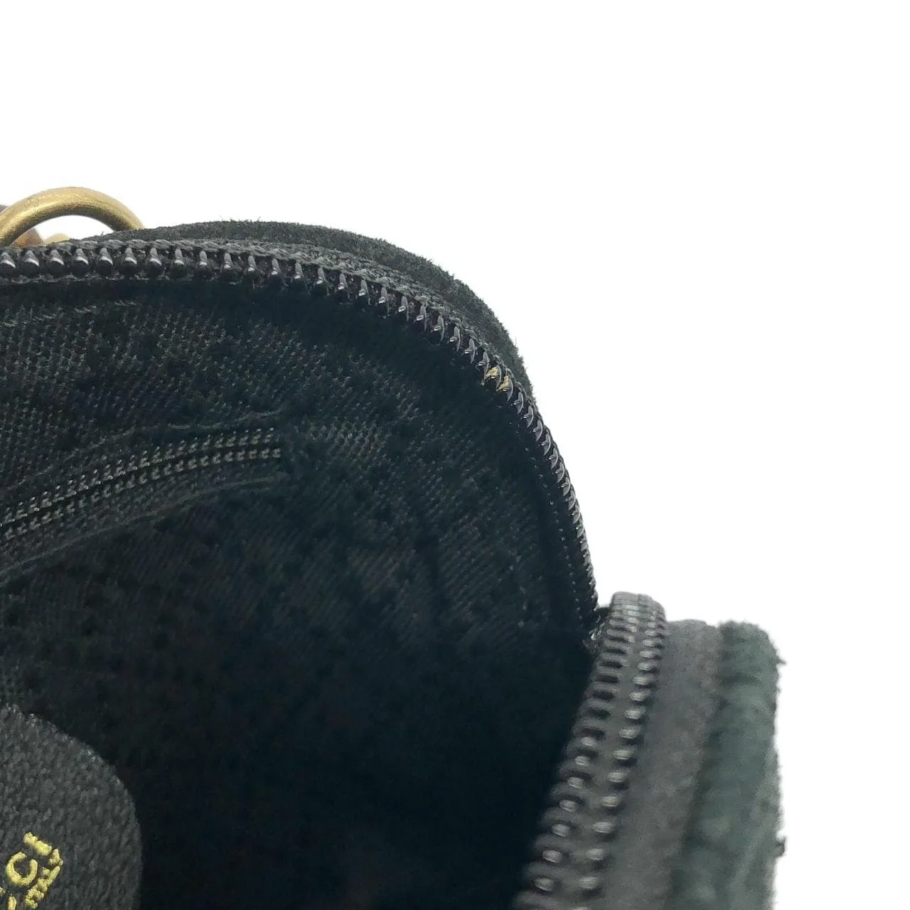 GUCCI 007 2865 Handbag Leather Black Leather Rank A - Thumbnail 5