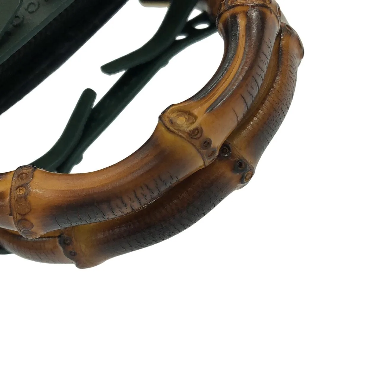 GUCCI 007 2865 Handbag Leather Black Leather Rank A - Thumbnail 8