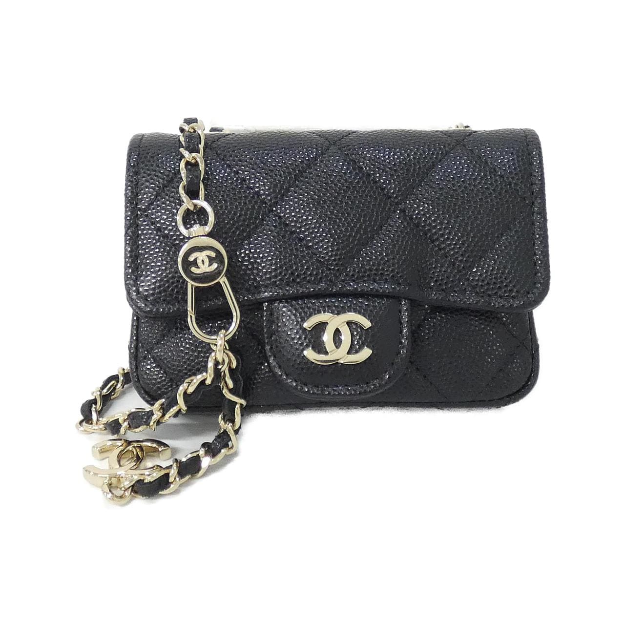 CHANEL Timeless Classic AP1952 Belt Grained Calfskin Black
