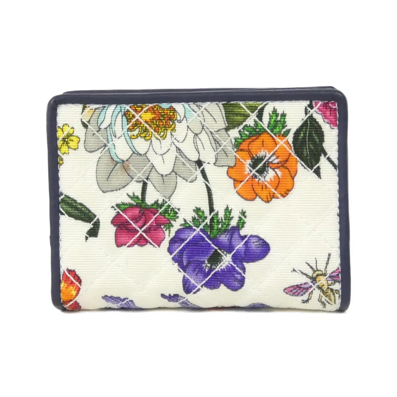 GUCCI 536353 Wallet Canvas 深藍色 帆布 中古品A - 縮圖 2